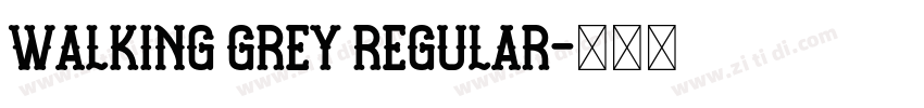 walking grey regular字体转换